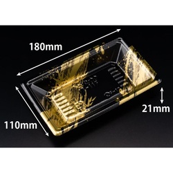 リスパック 寿司容器 新万角18-11F らいらく金 本体