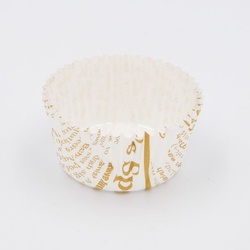 ベーキングカップ JP 黄土英字新聞 8号 30F 平野紙器