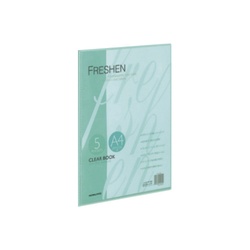 クリヤーブックフレッシェン固定式　Ａ４縦５Ｐ緑