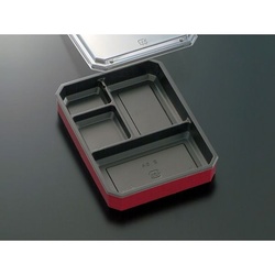 中央化学 折箱 CWH-2.5A 黒-くろべ赤 (ボ) 蓋セット