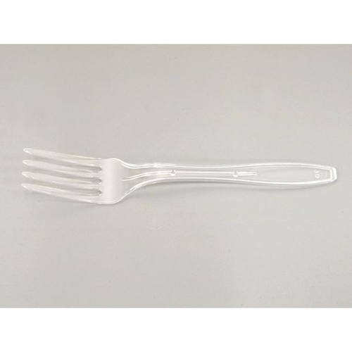 使い捨てフォーク カラーフォーク160mm 透明 バラ ホウケン産業