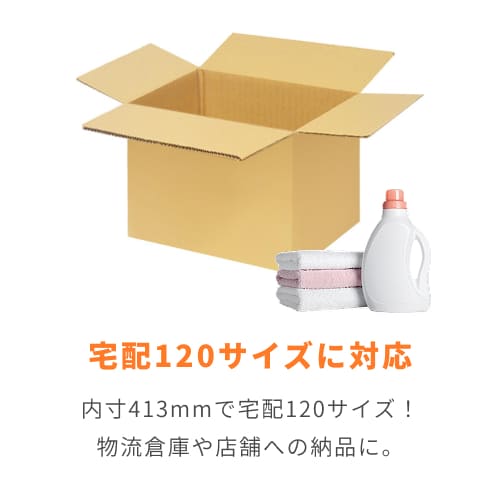 宅配120サイズ】小箱ぴったり梱包用ダンボール箱［WBOX-04・6箱］（413