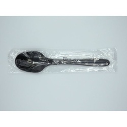 ホウケン産業 使い捨てスプーン160 ブラック 個包装