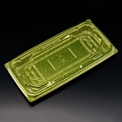 リスパック 刺身容器 バイオ 流派 平25-12B ステラグリーン 本体