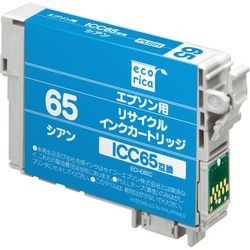 エコリカインク　エプソン　ＩＣＣ６５　シアン