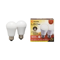 ＬＥＤ電球　Ｅ２６　１００形相当　電球色　２個Ｐ