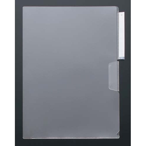 立体見出し付きクリヤーホルダー　Ａ４　乳白　５枚