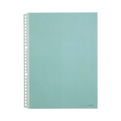 カラーベースポケット　Ａ４縦　３０穴　緑　１０枚