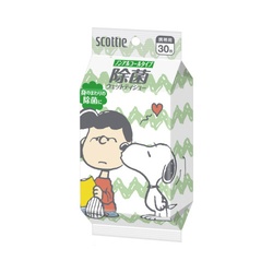 ウェットティシュー　除菌ノンアルコール　スヌーピー