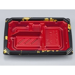 シーピー化成 弁当容器 BFNアルバ25-1 輪島内赤 本体 発泡