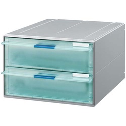 レターケースＵＮＩＦＥＥＬ透明引き出し深型２段×３