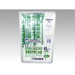 市町村ゴミ袋 名古屋市Kー700 家庭印刷不燃45L 10入 福助工業