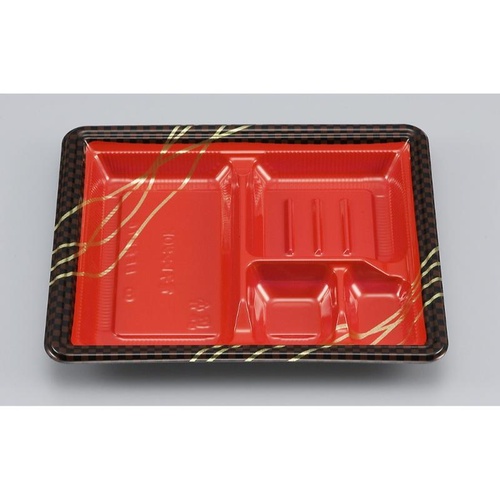 シーピー化成 弁当容器 BF弁当76 市松 本体