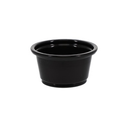 HEIKO PPカップ 0.75オンス 浅型 口径45mm ブラック 100個/袋