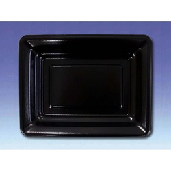 どんぶり容器 角丼20-15本体内黒外黒杉 デンカポリマー