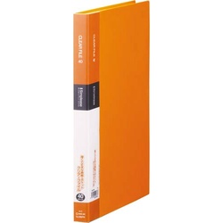 シンプリーズクリアーＦ固定式Ａ４縦４０Ｐ橙