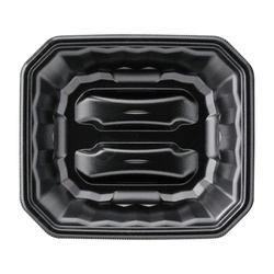 発泡トレー メガプレート20-17(37) エコ黒 エフピコ