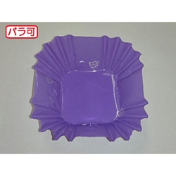 セイコー おかずカップ ラミケースOPP四角7号Pパープル 500枚