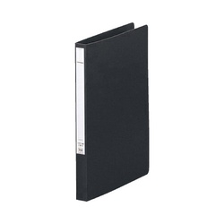 パンチレスファイル厚とじ　黒Ａ４縦背幅２５ｍｍ