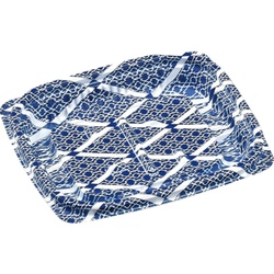 惣菜容器 MSD惣菜13-11(17) ひし格子青 エフピコ