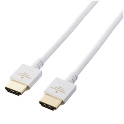 ＨＤＭＩケーブル　１ｍ　やわらか　ホワイト