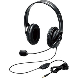 ４極ヘッドセット　両耳　大型　ＨＳ−１０３ＴＢＫ