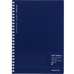 ソフトリングノートＢｉｚドットＢ罫５０枚Ａ５紺×５