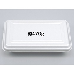 シーピー化成 弁当容器 VK-60 折蓋角丸特大 無地 発泡