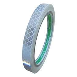 【廃番商品】日東エルマテ 高輝度プリズム反射テープ 10mm×5ｍ ホワイト HTP10W