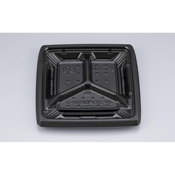 惣菜容器 BFコモ角皿内18-3 黒 本体 シーピー化成