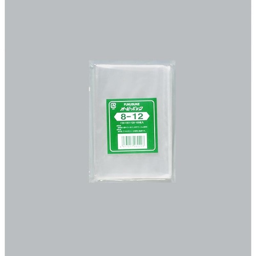 テープ無 OPP袋 オーピーパックC No.8-12 100枚入 福助工業