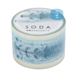 ソーダ　透明マステ（ウルフ）