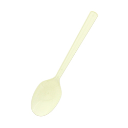 大和物産 商売繁盛 スプーン 16cm バラ(個包装なし) アイボリー 100本