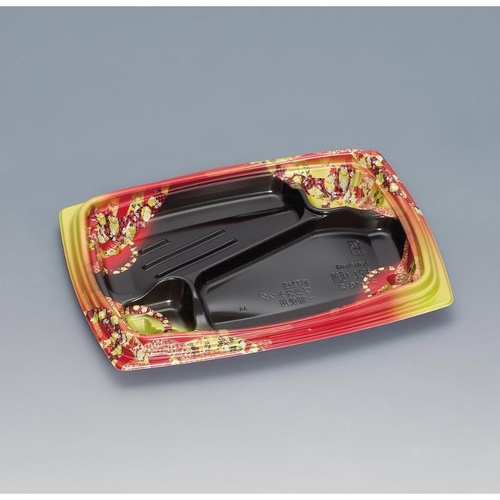 弁当容器 祝い膳24-18-2H 小町内黒 福助工業