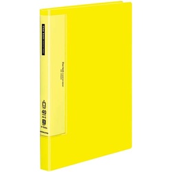 クリヤーブックＷＣ　固定式Ａ４縦４０Ｐ黄４冊