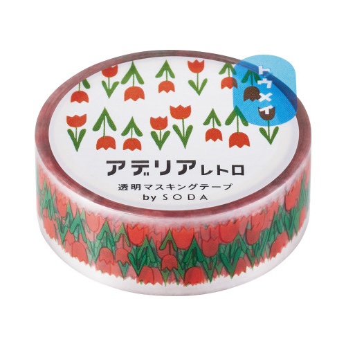 ソ−ダ　透明マステ（コレック）　１５ｍｍ幅Ｘ３