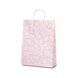 紙手提袋 1802 自動紐手提袋 T-8 カレン(ピンク) ベルベ