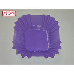 セイコー おかずカップ ラミケースOPP四角6号Pパープル 500枚