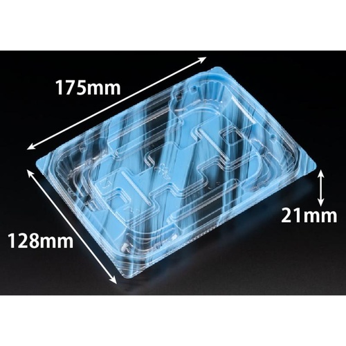惣菜容器 バイオ 優越 18-13B りょうみ青 リスパック