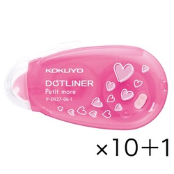 ドットライナープチモアハート使い切り強粘着×１１