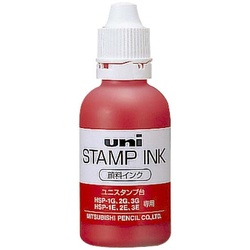 三菱　スタンプ台補充インク赤