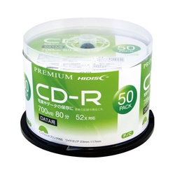 ＣＤ−Ｒデータ用　５２倍速　ＩＪ対応　５０枚ＳＰ