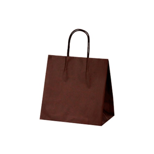 紙手提袋 1766 マットバッグ MSワイド ブラウン ベルベ