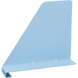 ブックエンド（棚板１５ｍｍ厚用）スカイブルー５枚入