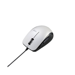 有線マウス　５ボタン　白　静音　Ｍ−ＢＬ２８ＵＢＳ
