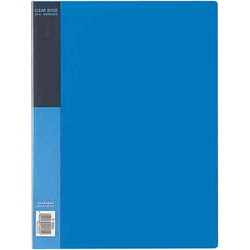 クリヤーブックベーシックＡ４縦８０ポケット青１０冊