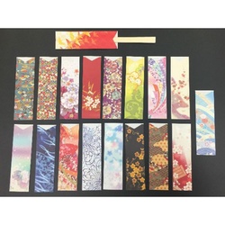 溝端紙工印刷 箸袋きものランダムミックス 18種 37.7mm×130mm