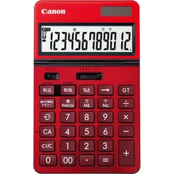 電卓　カラー　ＫＳ−１２２０ＴＵ　赤×３
