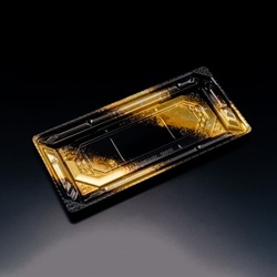 リスパック 刺身容器 バイオPS 美枠 25-12B しょうえい金 本体