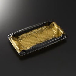 中央化学 刺身容器 四方盛 20-11 永徳BK 本体